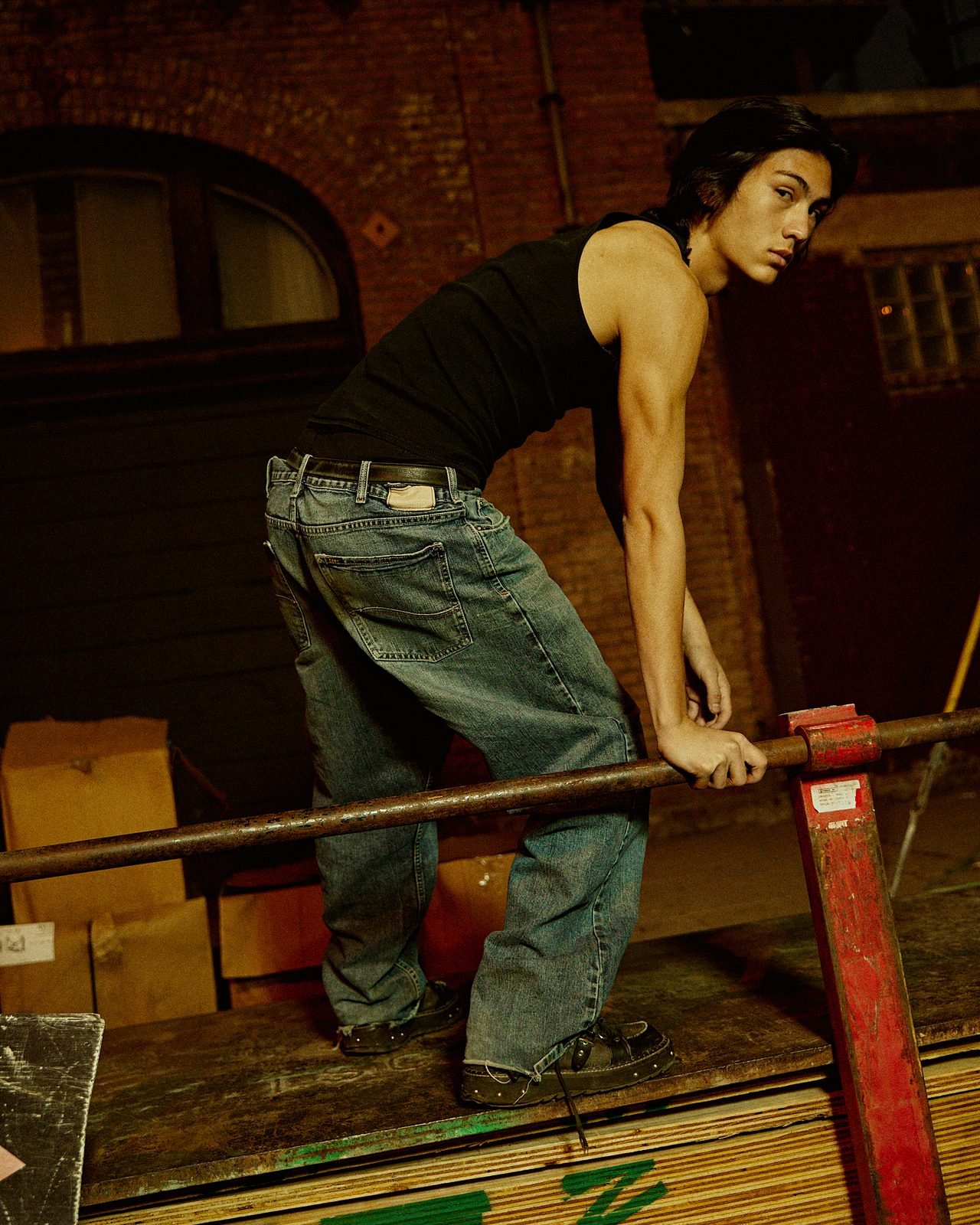 Denim on the loading dock