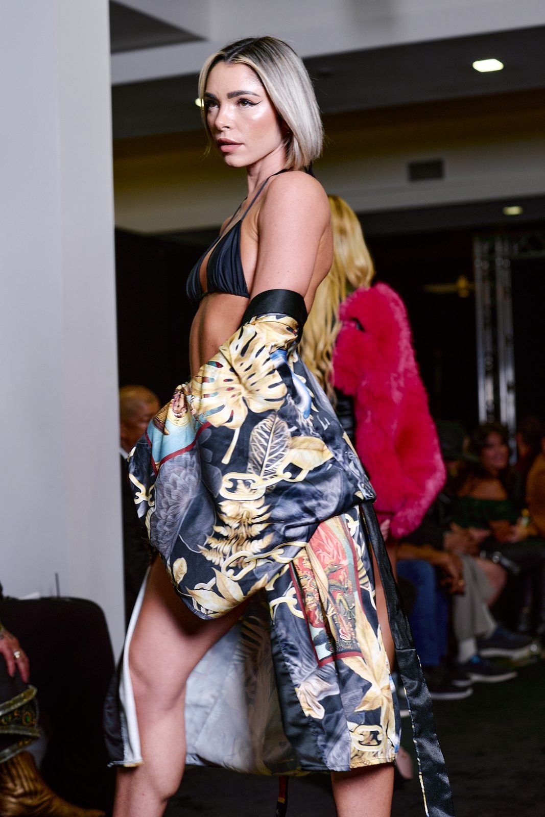 Printed kimono