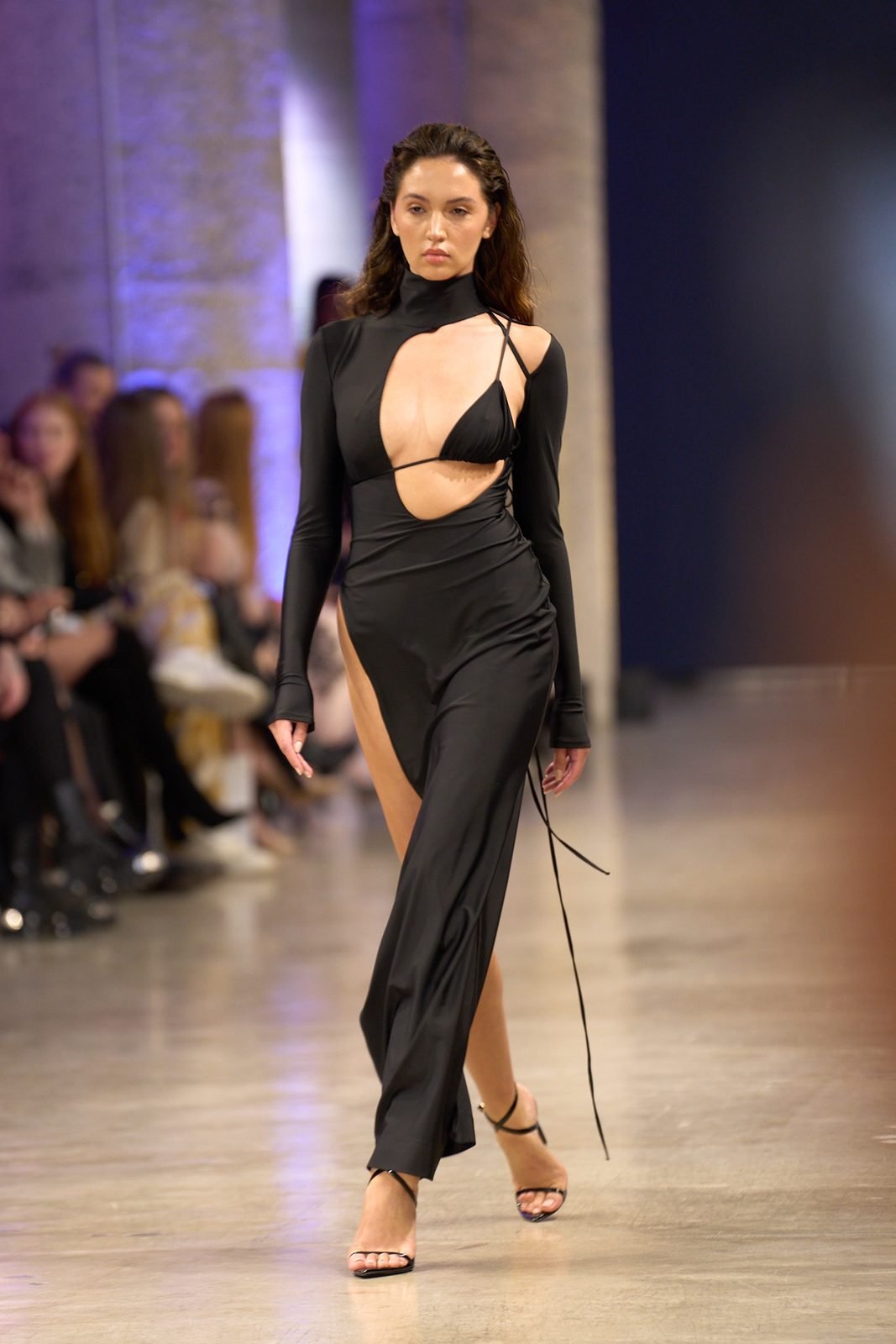 Black cutout gown
